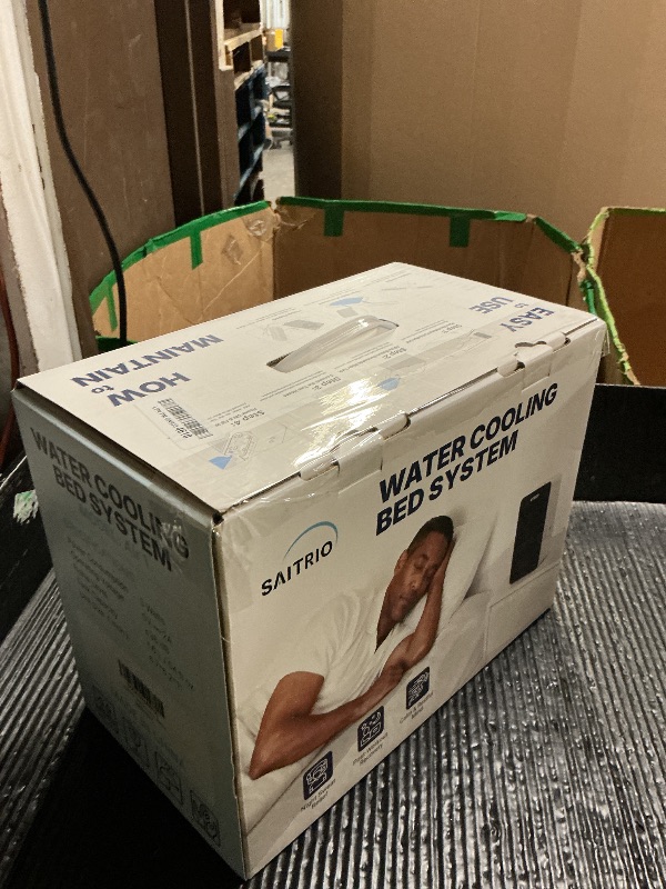 Photo 1 of SAITRIO Cooling Mattress Pad, Active Hydro-Powered Bed Cooling System for Night Sweats, Menopause & Hot Sleepers - Ultra-Thin Mattress Topper, Quiet & Clean, Single/Twin Size (28"×63" Pad)
