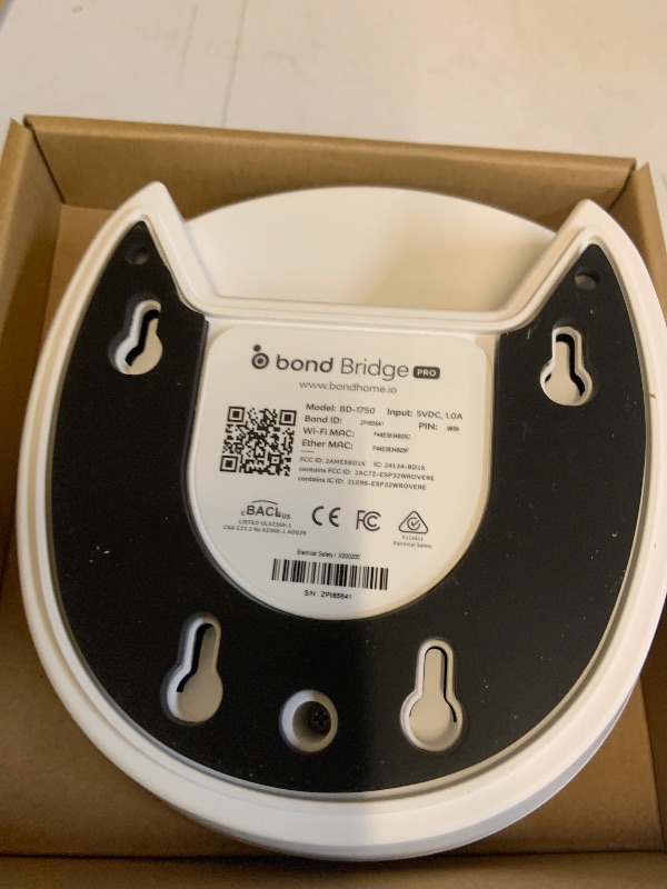 Photo 1 of BOND BRIDGE PRO | Add Wi-Fi to Motorized Shades | Ceiling Fans and Fireplaces| Ethernet port & PoE | Compatible with Alexa, Google Home and App