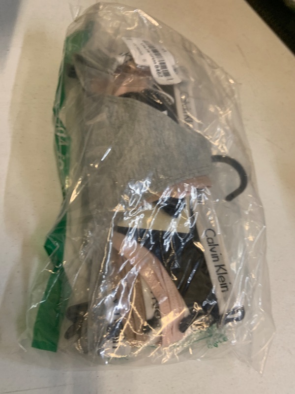 Photo 1 of Calvin Klein Carousel Logo Cotton Stretch Thong Panties, 5 Pack