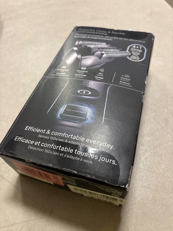 Photo 1 of Braun Series 8 Electric Razor for Men, with 4+1 Shaving Elements & Precision Long Hair Trimmer, Close & Gentle Even on Dense Beards, Wet & Dry Electric Razor with 60min Runtime, 8517s Galvano Silver