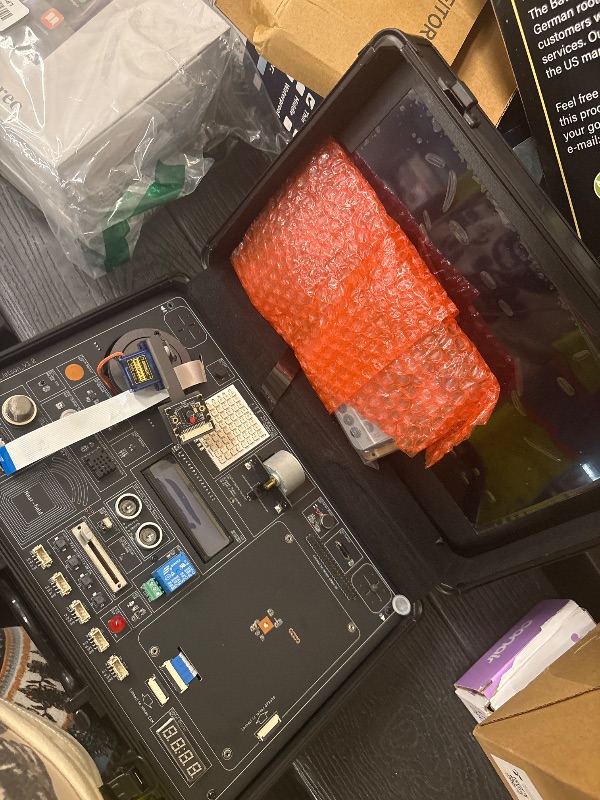 View 3 of ELECROW AI Starter Kit for Jetson Orin Nano, 30 Sensors No Soldering Board, 8MP IMX219 Gimbal Camera, 11.6" IPS Screen, 38 Python Tutorials with AI Voice Interaction (Without Jetson Orin Nano Board)