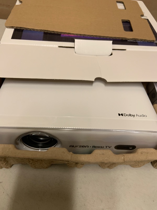 Photo 1 of Aurzen Roku TV D1R Smart Portable Outdoor Projector with WiFi and Bluetooth
Roku TV Built-in, All Top Apps, 1080P FHD, DoIby Audio, Auto Focus & Keystone, Zoom, Mini Projector for Home & Outdoor Movies