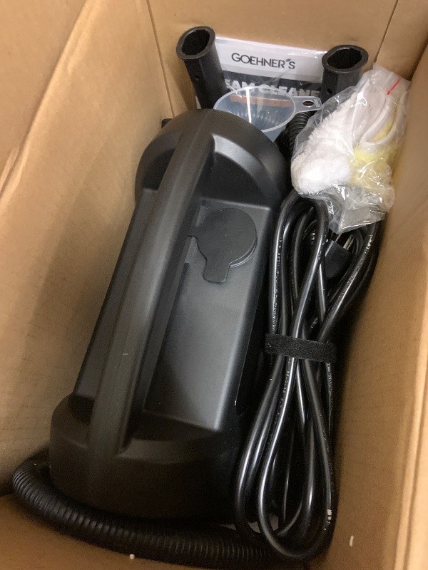 Photo 1 of 2026 Upgraded Handheld Steam Cleaner for Home, 230°F/3.5Bar High Pressure Hand held Steam Cleaner for Car Detailing with 13ft Cord, 30s Heats Portable Steamer for Cleaning Grout, Black