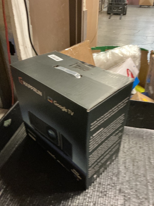 Photo 1 of HAPPRUN 3000 ANSI Lumens Outdoor Projector with Official Google TV