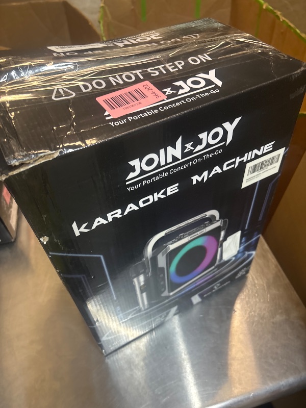 View 2 of Portable Karaoke Machine, with Wireless Microphones & LED Party Lights