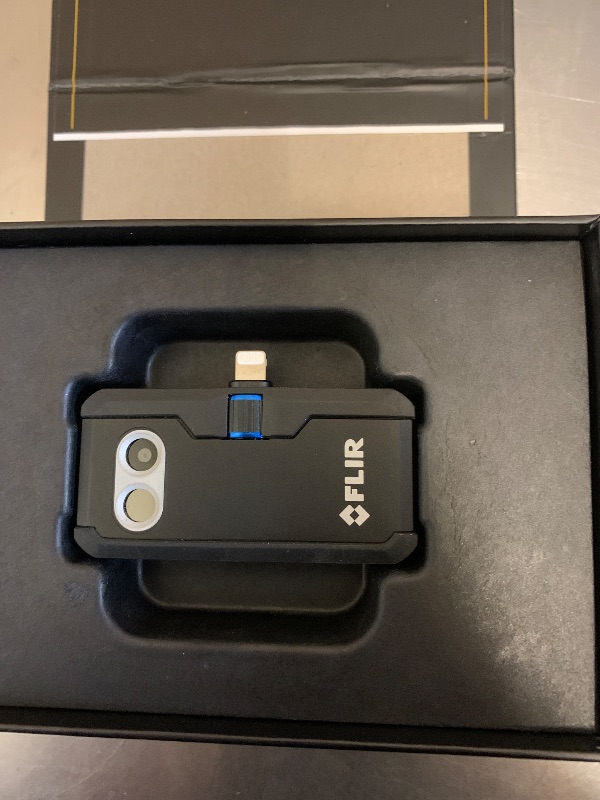 Photo 1 of Flir One Pro - Thermal Imaging Camera for iOS Smartphones (iPhone 15 and Newer w/USB-C), 480x360 Super Resolution (160x120 Native IR)