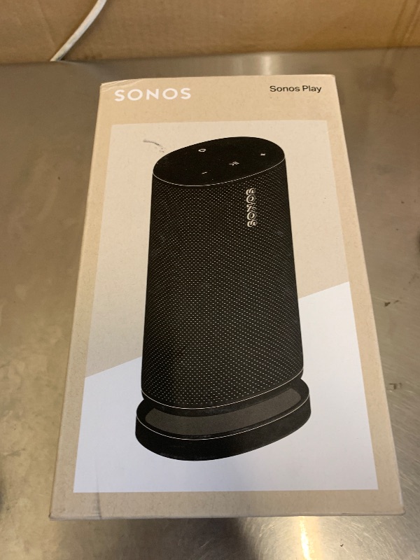 View 2 of Sonos Play Portable WiFi and Bluetooth Speaker - Black