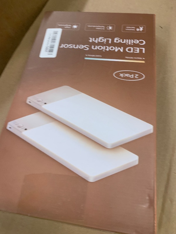 Photo 1 of LOLEDS 12000mAh Battery Operated Ceiling Light with Remote, Cordless Overhead Lighting, Adjustable Temperatures & Brightness No Wiring, Motion Sensor Light for Closet Pantry, Hallway, Shed, Shower
