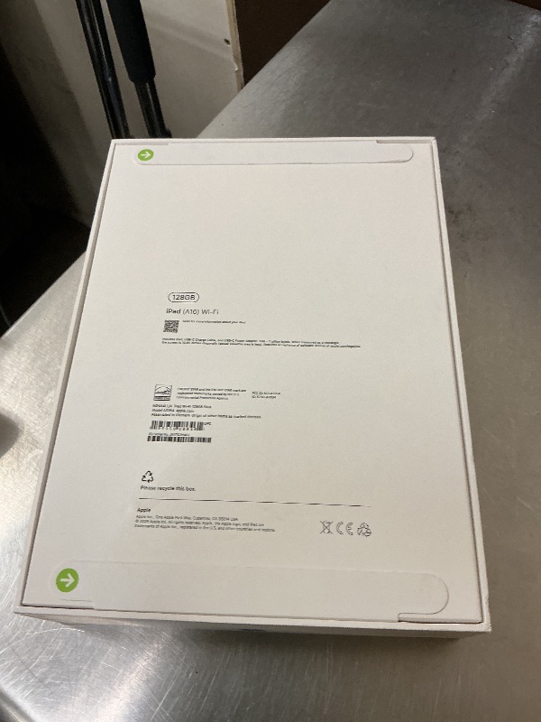 View 2 of Apple iPad 11-inch: A16 chip, 11-inch Model, Liquid Retina Display, 128GB, Wi-Fi 6, 12MP Front/12MP Back Camera, Touch ID, All-Day Battery Life — Blue