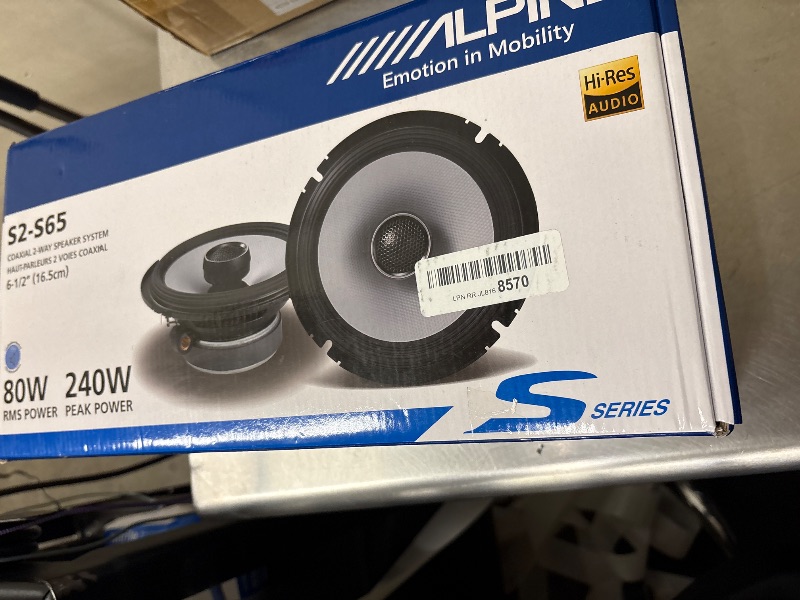 Photo 1 of Alpine S2-S65 6.5" Coaxial Speaker Set