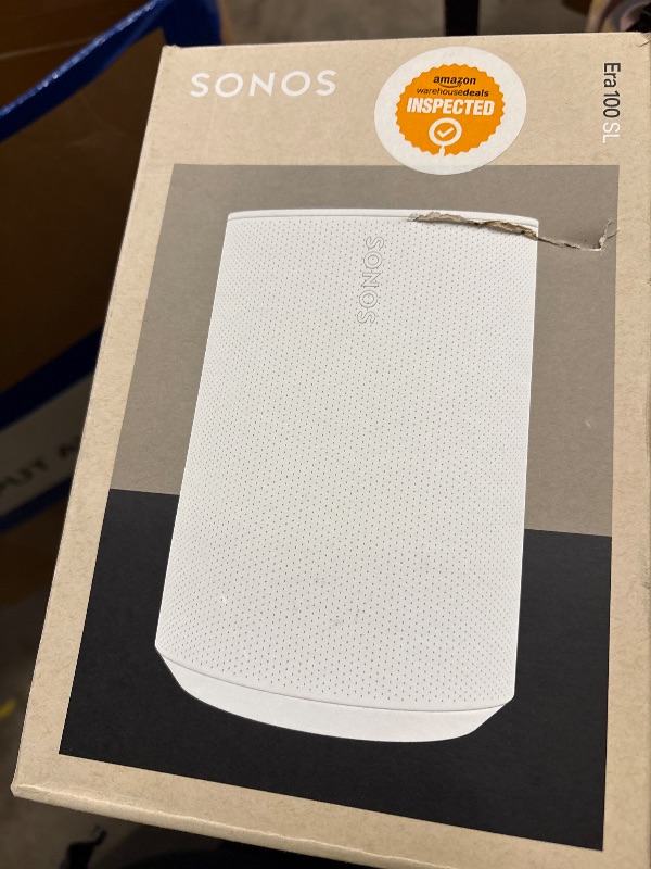 Photo 1 of Sonos Era 100 SL Compact, Microphone-Free Speaker - White