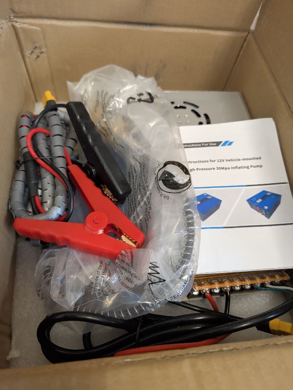 Photo 1 of PCP Air Compressor 4500Psi/30Mpa Water/Oil Free PCP Air Pump Rifle,12V Automotive DC 110V AC PCP Airgun Compressor With Power Converter,Built-in Fan,Suitable for Paintball (Blue)