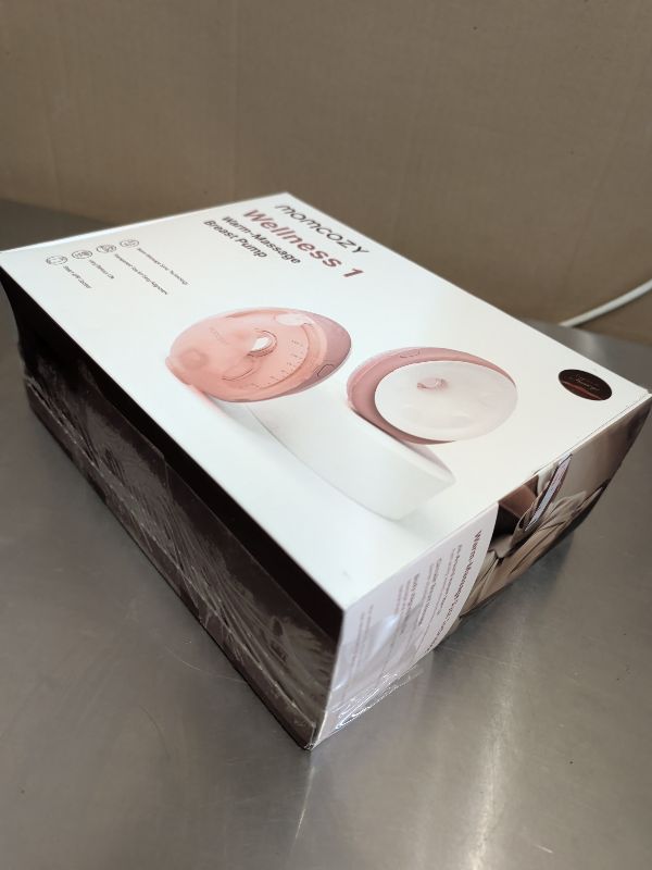 Photo 1 of Momcozy Wellness 1 Wearable Breast Pump, Warm-Massage Hands-Free Pump with Heated Flange&Simulated Massage for Comfortable Breastfeeding&Let-Down, App-Controlled, 4 Modes 12 Levels, 180ml/6oz