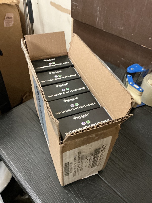 Photo 1 of Magic: The Gathering Secrets of Strixhaven Commander Deck Bundle - Includes All 5 Decks (Silverquill Influence, Prismari Artistry, Witherbloom Pestilence, Lorehold Spirit, Quandrix Unlimited)