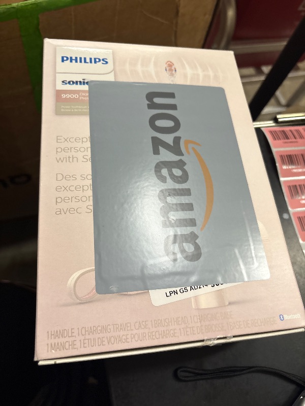 Photo 1 of Philips Sonicare DiamondClean 9900 Prestige Electric Toothbrush - with SenseIQ Technology and Advanced AI App, 5 Brushing Modes, 3 Intensity Levels, Charging Travel Case, Champagne, HX9990/11