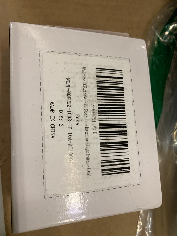 Photo 1 of 2Pcs DC Fuse Holder with Core Block 100-1000V Solar PV Battery Short-Circuit Protect Single Poles 5/6/8/10/12/15/16/20/25/30/32 Amp 25kA Break Capacity Din Rail Install with Light Indicate (10A)