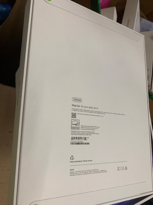 View 4 of Apple iPad Air 13-inch (M4): Liquid Retina Display, 256GB, 12MP Front/Back Camera, Wi-Fi 7 with Apple N1, Touch ID, All-Day Battery Life — Space Gray