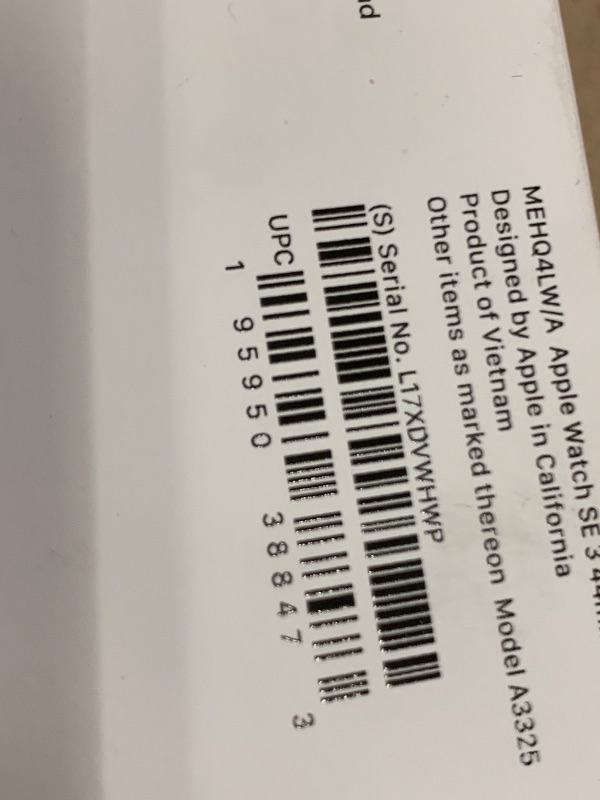 Photo 1 of Apple Watch SE 3 [GPS 44mm] Smartwatch with Midnight Aluminum Case with Midnight Sport Band - M/L. Fitness and Sleep Trackers, Heart Rate Monitor, Always-On Display, Water Resistant