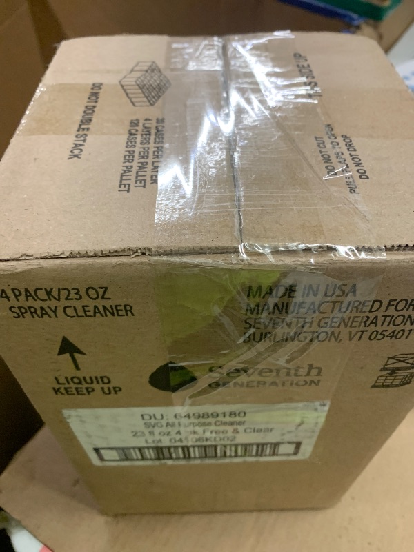 Photo 1 of 3pcs only. Seventh Generation All Purpose Cleaner, Free & Clear, 23 oz, Plant-Based Cleaning Spray, Cuts Grease & Grime, No Fragrance or VOCs, Safe for Kids & Pets, Works on Glass, Sealed Wood & More