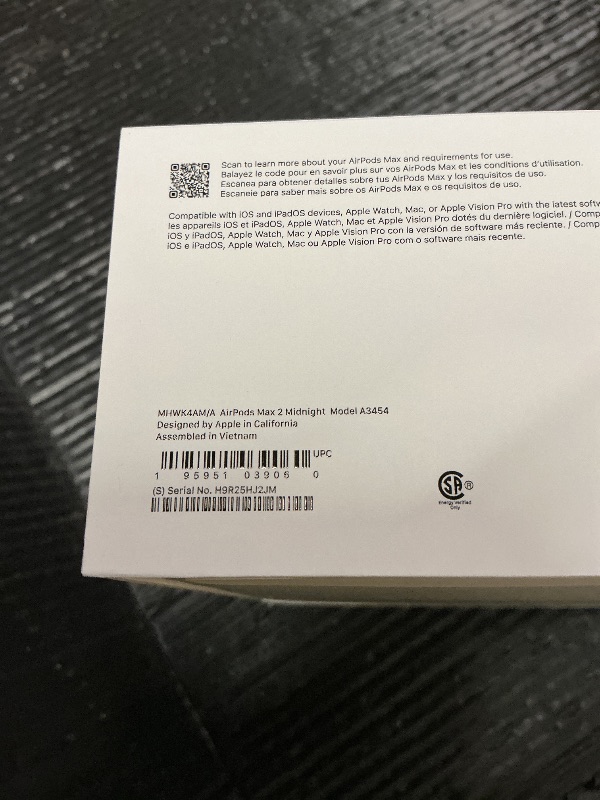 Photo 1 of FACTORY SEALED—Apple AirPods Max 2 Wireless Over-Ear Headphones, Active Noise Cancellation, Adaptive Audio, Personalized Spatial Audio, Live Translation, Bluetooth Headphones for iPhone – Midnight