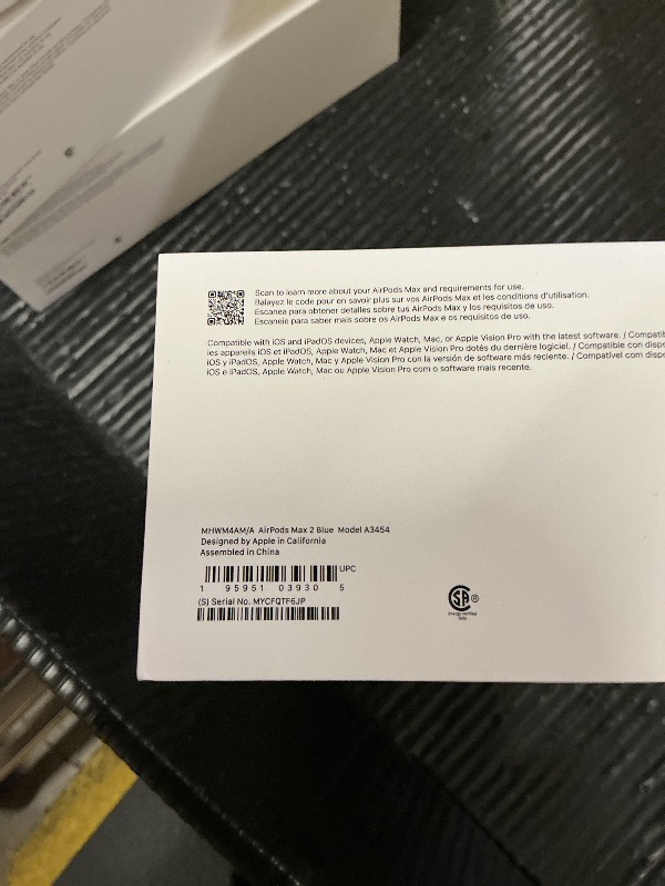 Photo 1 of FACTORY SEALED—Apple AirPods Max 2 Wireless Over-Ear Headphones, Active Noise Cancellation, Adaptive Audio, Personalized Spatial Audio, Live Translation, Bluetooth Headphones for iPhone – Blue