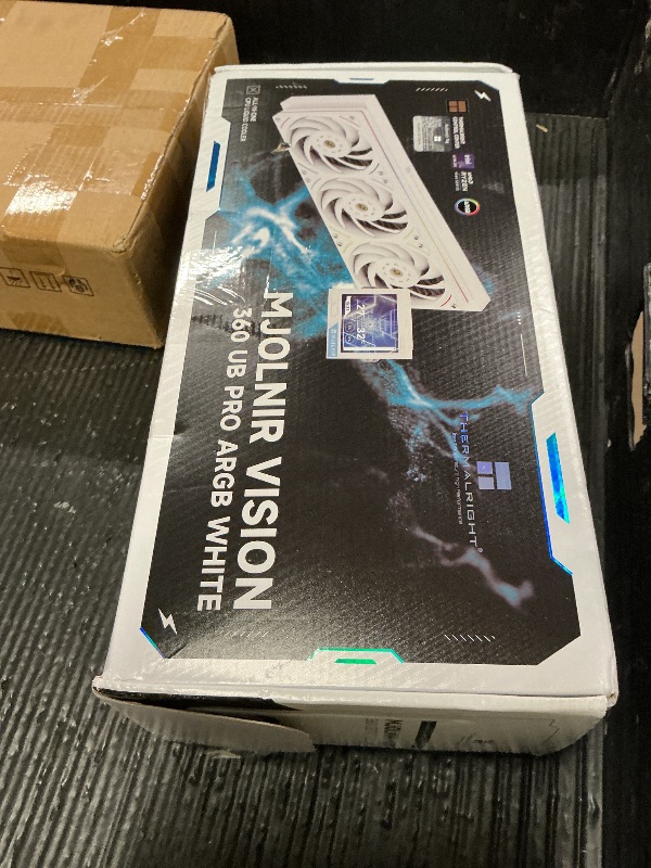 Photo 1 of TR Thermalright Mjolnir Vision 360 UB PRO ARGB White CPU Water Cooler,360 Aio Cooler, IPS LCD Screen with 640x480 Resolution,for Intel LGA1851/1700,AM4/AM5,CPU Liquid Cooler,3.5-inch Display-Magnetic