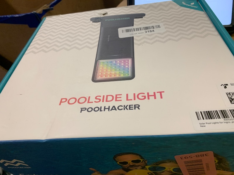 Photo 1 of POOLHACKER Solar Pool Light, Black, 1 Pack