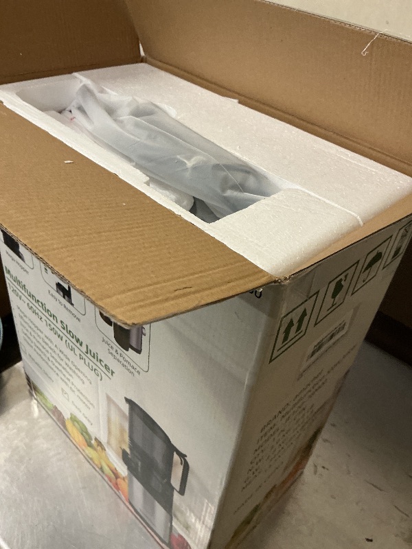 View 2 of AMZCHEF Cold Press Juicer, 6.5" Chute, Grey