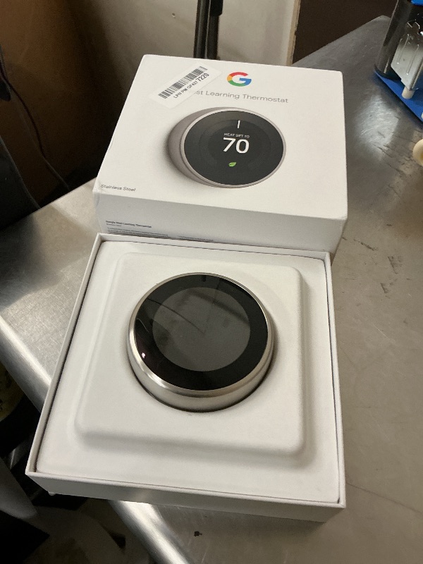 View 2 of Google Nest Learning Thermostat - 3rd Gen - Programmable Smart Thermostat