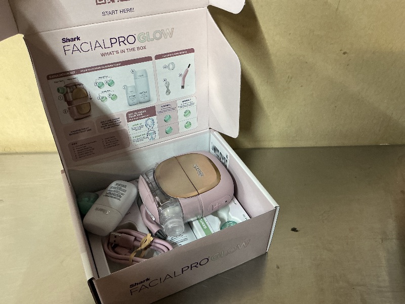 Photo 1 of Shark FacialPro Glow Hydro-Powered Facial System Pink FH310PK