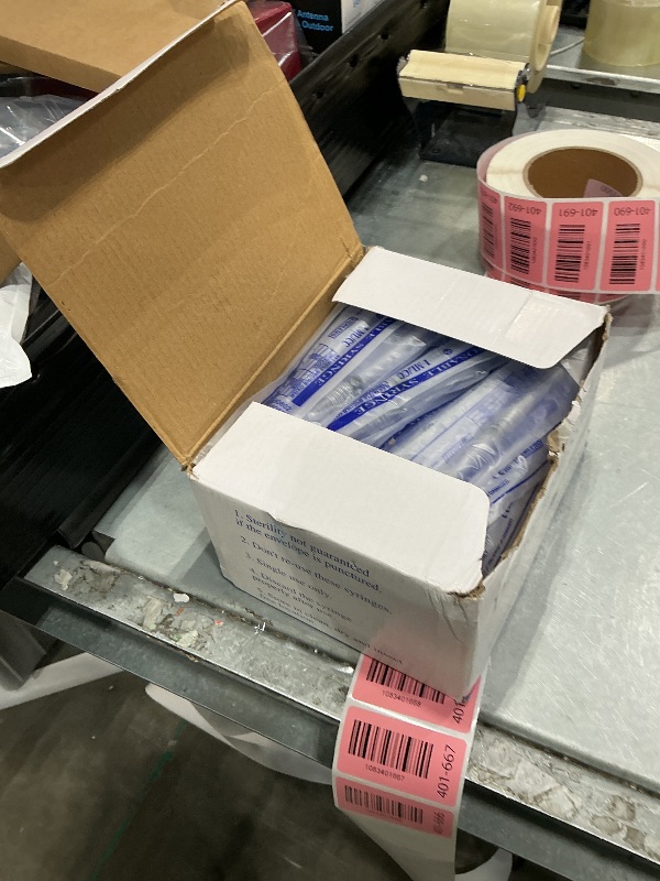 Photo 1 of 100 Pack 1ml with 27Ga 1/2 Inch Lab Luer Lock Syringe Dispensing, Scientific Industrial Supplies , Individually Wrapped