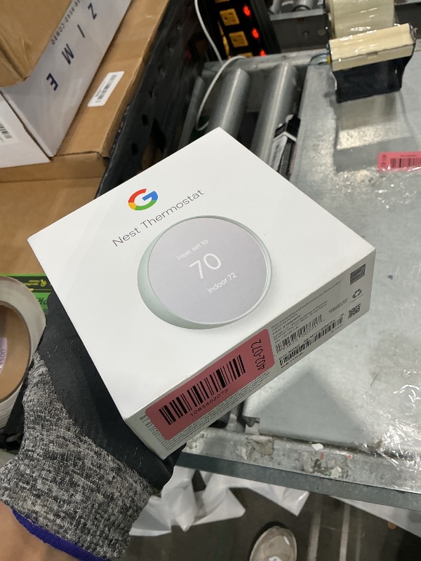 Photo 1 of Google Nest Thermostat - Smart Thermostat for Home - Programmable Wifi Thermostat - Fog