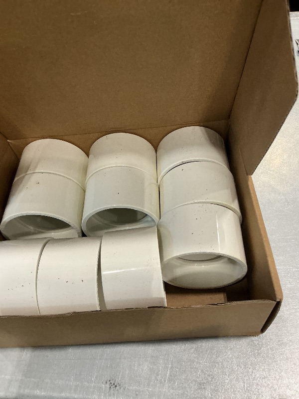 Photo 1 of (2" PVC Coupling, 10 Pack) Asterbacks 2 inch PVC Pipe Coupler Schedule 40 White Coupling Pipe Fittings Connectors Extender PPT2-934(10 PCS)
