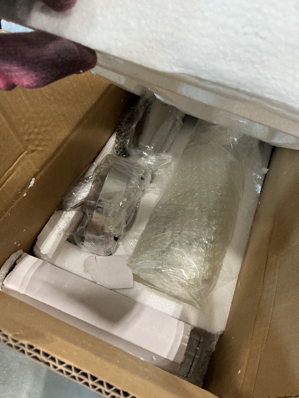 Photo 1 of ***BROKEN, SOLD FOR PARTS*** XiNBEi Lighting Pendant Lighting 1 Light Mini Pendant Lights with Glass and Bubble Crystal, Modern Chrome Hanging Pendant Light with LED Bulb for Kitchen & Dining Room XB-P1110-CH