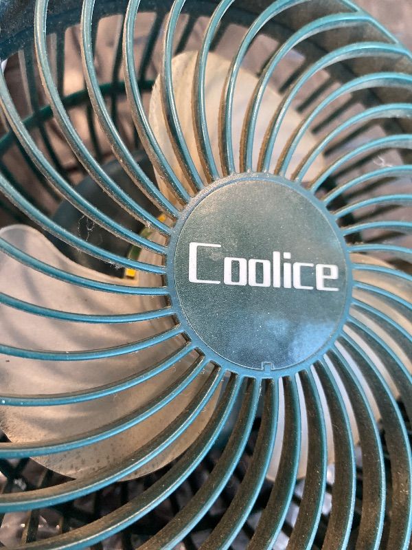 Photo 1 of [HEAVILY USED] Camping Fan with Remote Control - 12000mAh Rechargeable Battery Powered Fan, Camping Fans for Tents with LED light & Hanging Hook, Rechargeable Battery Operated Ceiling Fans for Tent RV Bed, Green