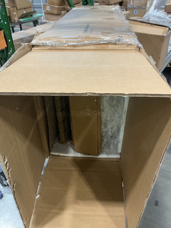 Photo 1 of **Missing Screws** Nathan James Cohen Mid-Century Modern Suede Bar Stool, Counter Height Chair in Solid Wood Frame with Footrest and Woven Suede Back for Kitchen, Natural Brown, Set of 2