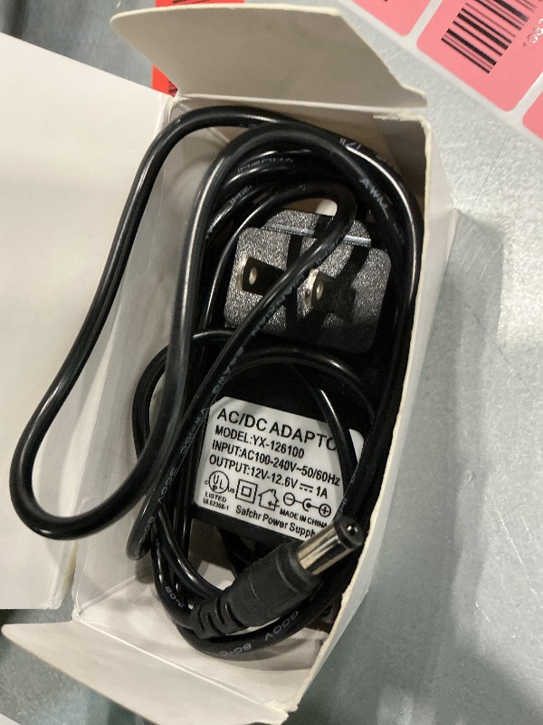 Photo 1 of 12V~12.6V 1A Charger for Massage Gun, Compatible with Toloco, Renpho, Aerlang, HeaDot, JamGym, Neprock, Sportneer, Sharper Image, Medcursor, Impact Percussion Muscle Gun Massager Power Supply Cord