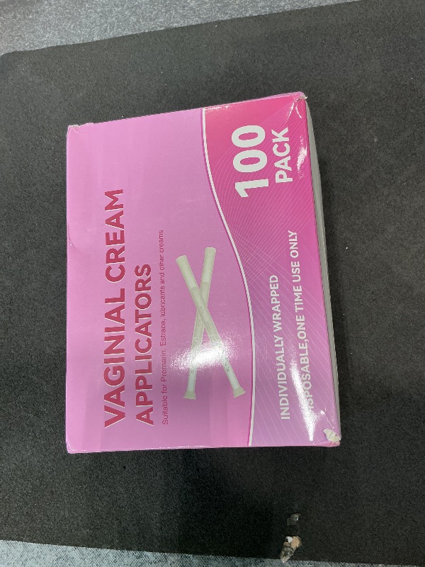 Photo 1 of 100 PACK Disposable Vaginal Suppository Applicator for Women, Fits Most Lubricants Creams Gels Pills Tablet Suppositories, Threaded End, Soft & Small Tip, with Dosage Markings, Individually Wrapped