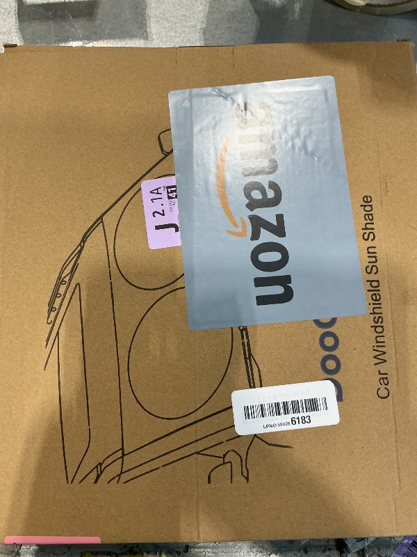 Photo 1 of [Upgrade] DooGooCoo Windshield Sun Shade - Medium, Sunshade for Car Windshield [100% Sunlight & UV Block] Car Sun Shade Windshield Protect & Keep Car Cooler Foldable Front Windshield Shade (64x32 in)