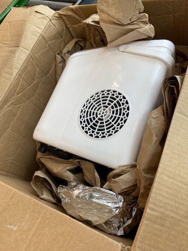 Photo 1 of [HEAVILY USED] [MISSING USER MANUAL] DUMOS Ice Maker Countertop, Ice Machine with Portable Handle, Basket and Scoop, 26lbs Daily, 9 Bullet Cubes in 6-8 Mins, Auto-Cleaning for Home, Kitchen, Office, Outdoors, RV Camping