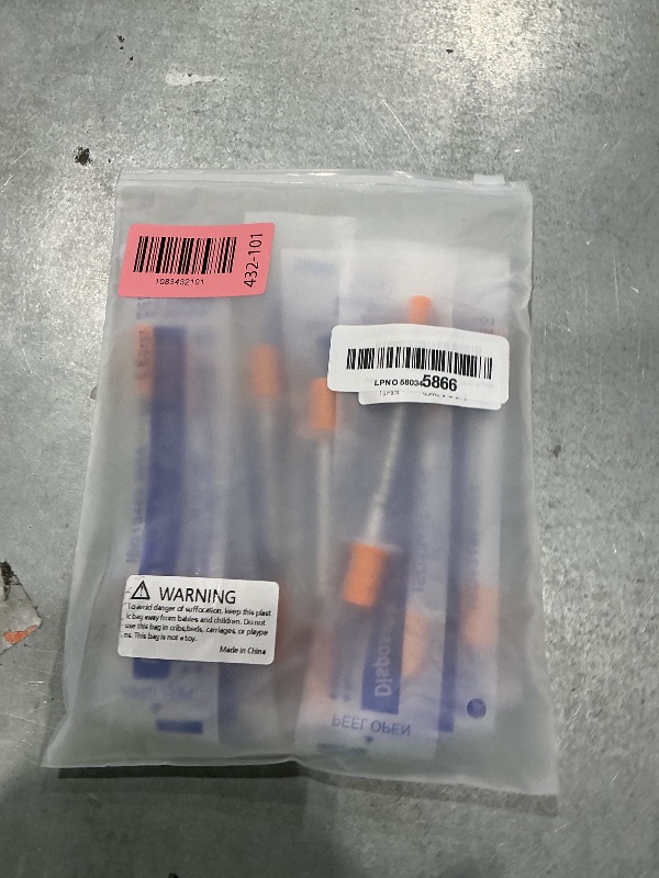 Photo 1 of 10 Pack 0.5ml Syringes with Needle, 31G 5/16 Inch (8mm), Individually Wrapped Disposabl Syringe, Lab Supplies
