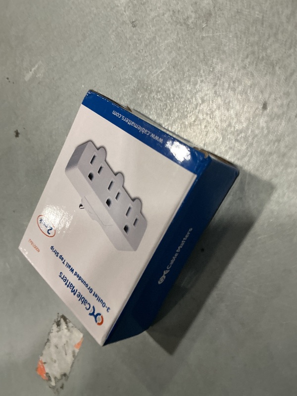 Photo 1 of [ETL Listed] Cable Matters 2-Pack Spaced 3 Outlet Wall Adapter