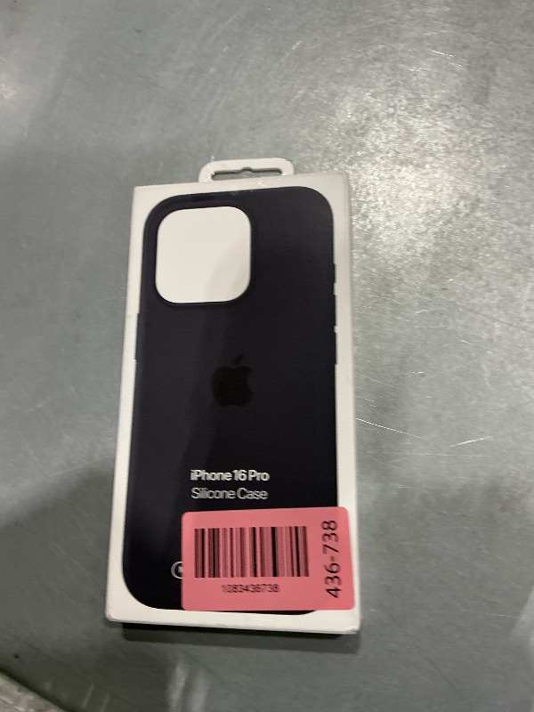 Photo 1 of [HEAVILY USED] Apple iPhone 16 Pro Silicone Case with MagSafe and Camera Control: Lightweight Phone Case, Wireless Charging Compatible, Smooth Matte Finish, Black