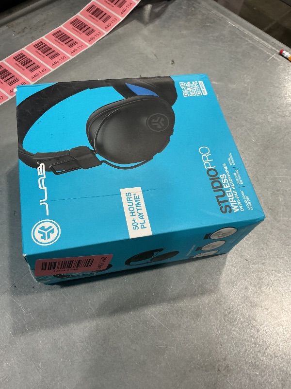 Photo 1 of [DAMAGED] JLab, Studio Pro, Wireless Over Ear Headphones, Bluetooth 5, EQ3 Sound, Foldable, Black