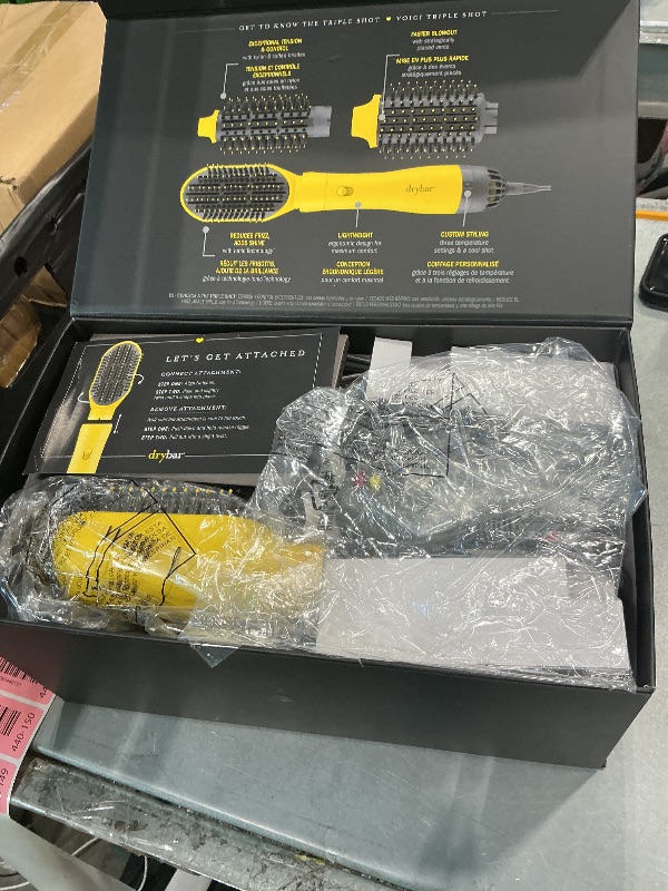 View 3 of Drybar The Triple Shot Interchangeable Blow-Dryer Brush with 3 Attachments