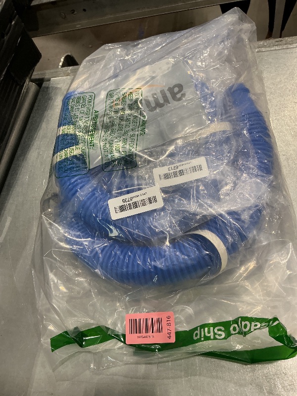 Photo 1 of 1-1/2-Inch Heavy-Duty Pool Hose Replacement Kit – 3ft*1.5” Above Ground Pool Hoses with Adapters, Stainless Steel Clamps & PTFE Tape, Compatible with Intex Pool Filter Pumps (2 Pack 3ft)