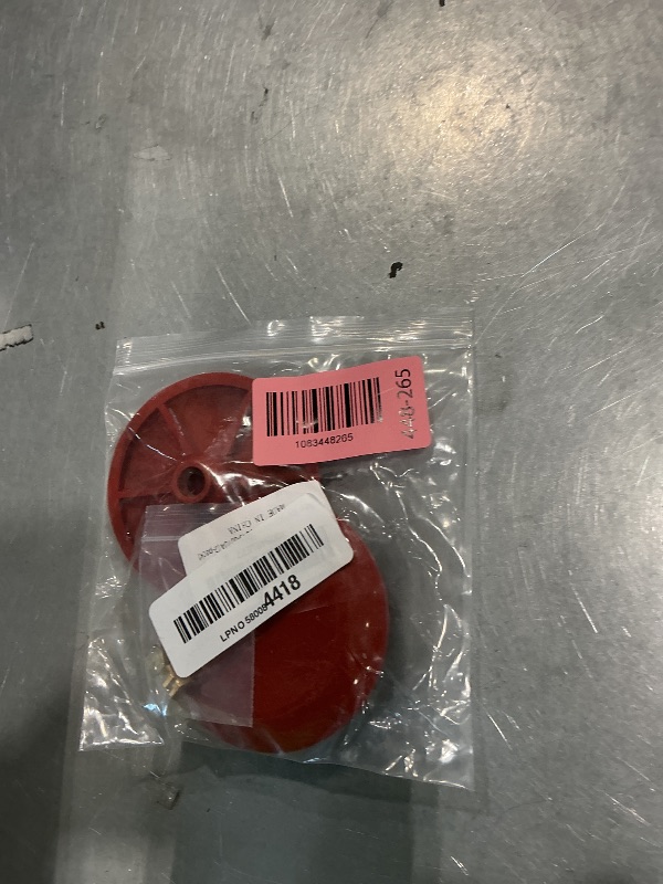 Photo 1 of 04-1607 Red Chemical Resistant Combo Seat/Disc Compatible With Both Snap and Screw On Toilet Flapper for American Standard Actuators 033643-0070A,Fluidmaster Flush Valve Seat Disc 5103(2-pack)