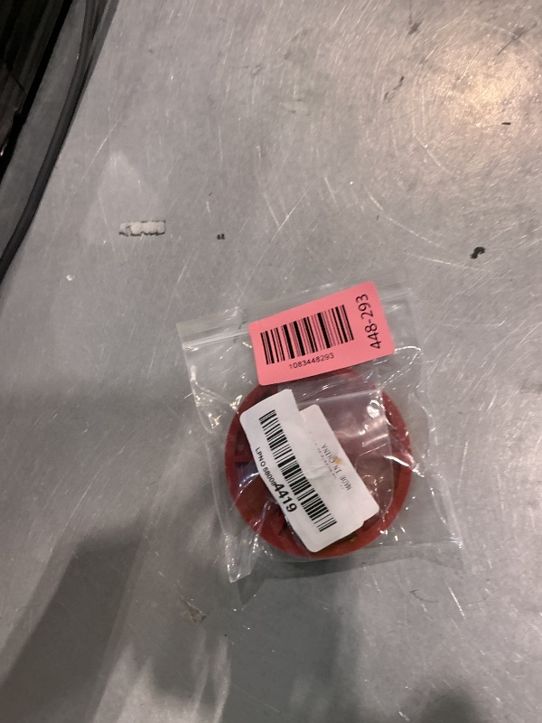 Photo 1 of 04-1607 Red Chemical Resistant Combo Seat/Disc Compatible With Both Snap and Screw On Toilet Flapper for American Standard Actuators 033643-0070A, Fluidmaster Flush Valve Seat Disc 5103 (1-pack)