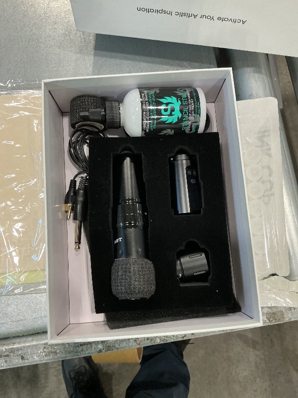 Photo 1 of Mast Fold2 Pro Tattoo Kit Complete Tattoo Gun Machine Kit 2 Batteries 2000mAh Power Supply for Long Time Needles Cartridges Black Tattoo Ink Kit (Full Fold2 Pro - Black)