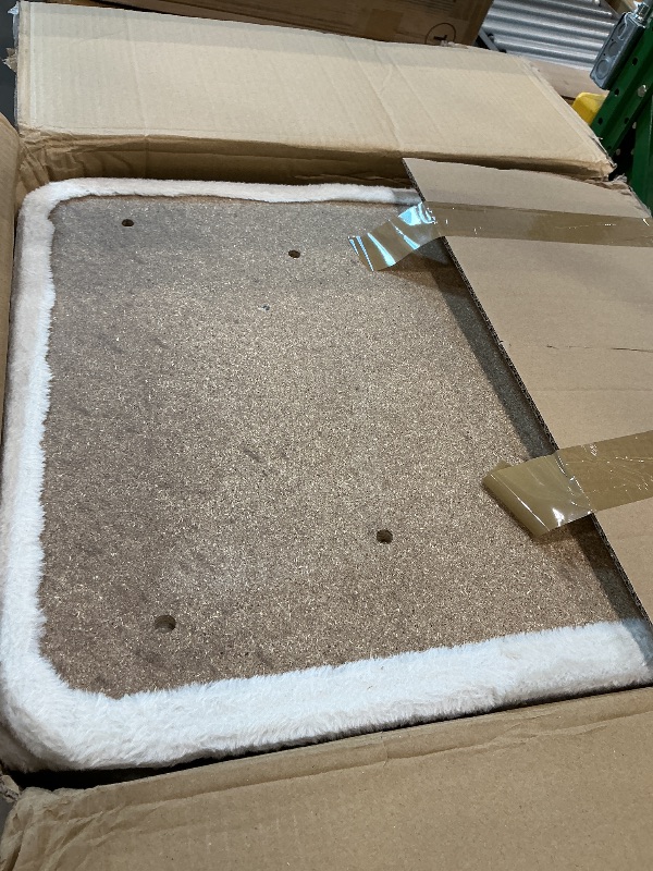 Photo 1 of [Missing Hardware] Modern Cat Tree, 50.2 Inches Multi-Level Cat Tower with Rattan Cat Condo, Sisal Posts & Scratching Board for Indoor Cats, Kittens and Adult Cats